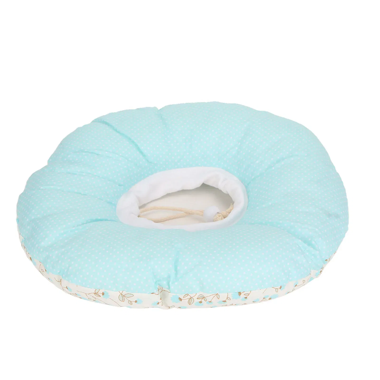 Color: multi - Ear Pillow Breathable Cotton Piercing Ear Care Pillow Ear Hole Guard Neck Support Side Sleeping Pillow Donut Cushion with Hole