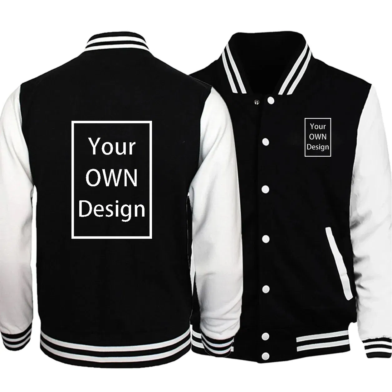 Color: black, Size: L - Customize Your Logo Men Women 2022 Jacket Coat Sweater Long-Sleeved Hoodie Funny Diy Pattern Color Autumn Summer Wintry