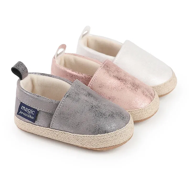 Color: Army Green, Shoe Size: 0.5 - Baby Boys Girls First Walkers Children Fashion Cute Soft Bottom Non-Slip Toddler Shoes Retro Soild Color Casual Shoes 0-18M
