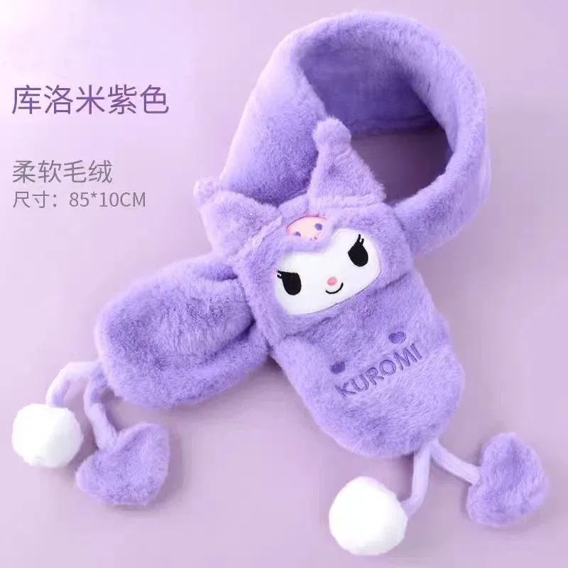 Color: Blue, Size: XXL - 100% Genuine Paw Patrol Thicken Cross Collar Scarf Kids Girls Glove Warm Winter Muffler Fur Plush Cute Shawl Scarfs High quality