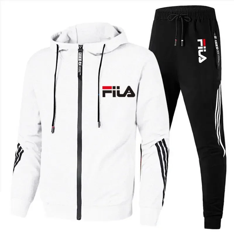 Color: Gold, Size: M, Ships From: CHINA - Men's spring and Fall outdoor zipper jacket + sweatpants jogging set Casual basketball fitness two-piece set