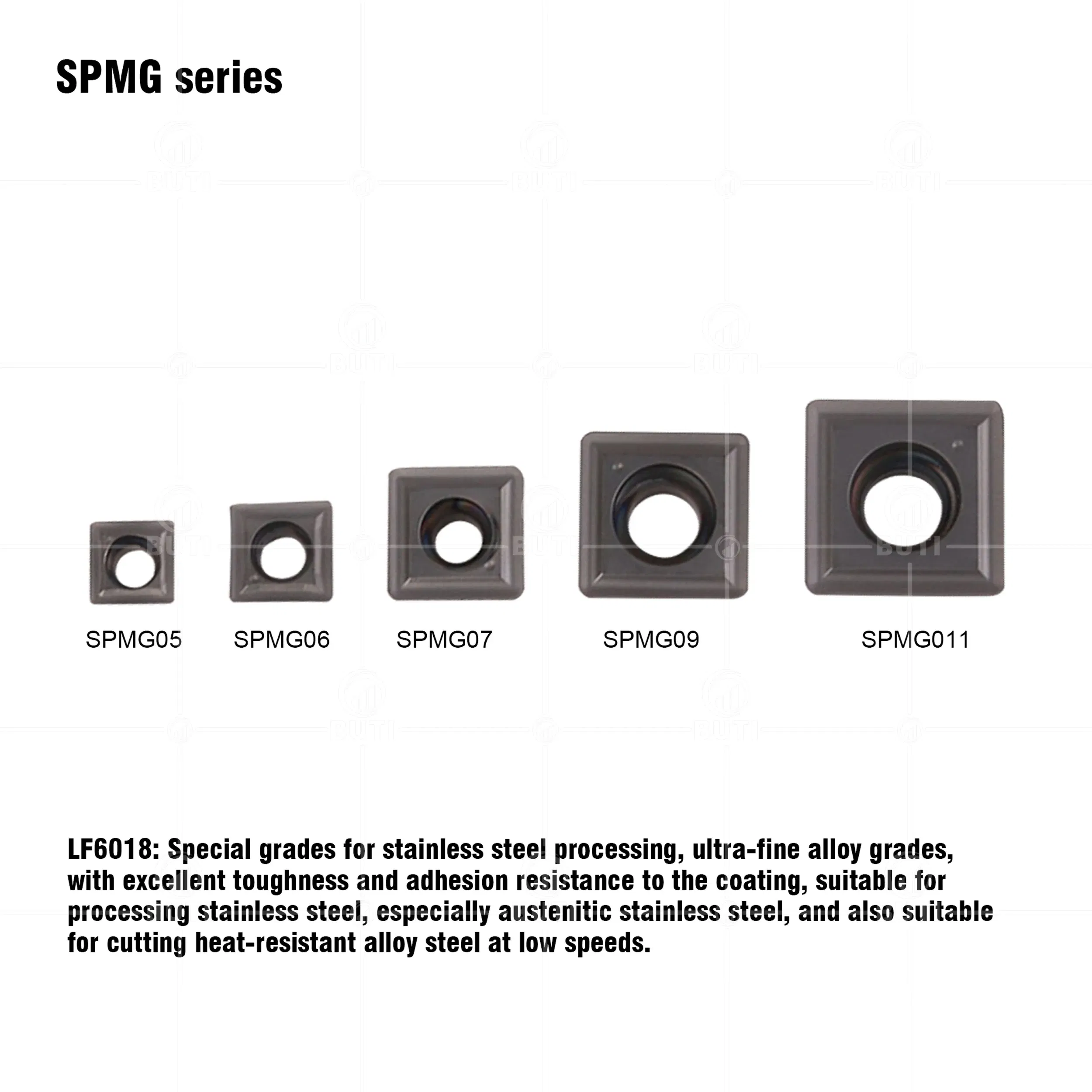 Shank Diameter: 6mm, Angle: 75?° - DESKAR100% Original SPMG050204 SPMG060204 SPMG07T308 SPMG090408 SPMG110408 TG LF6018 U Drill Carbide Inserts For Stainless Steel