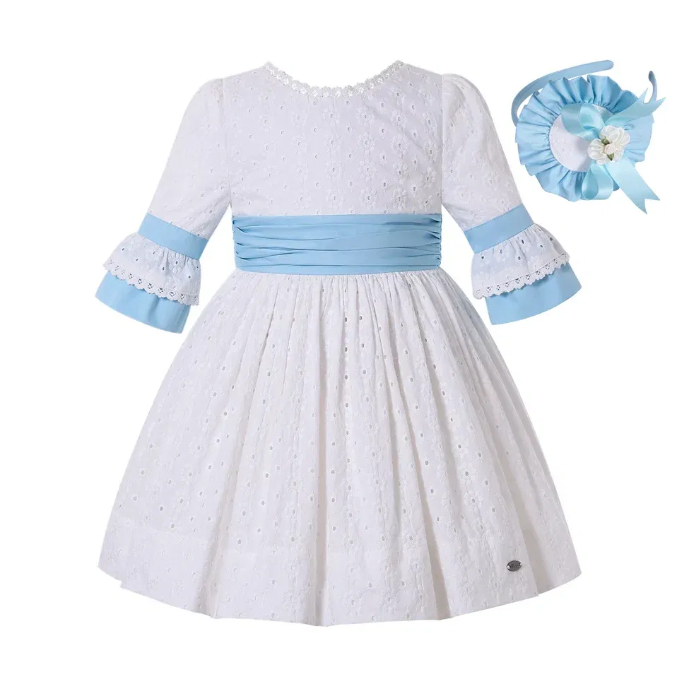 Color: green, Kid Size: 4T - Pettigirl New Summer Casual White Dresses for Girls Kids Childrens Sister Brother Matching Outfits Sizes 2345681012 Years