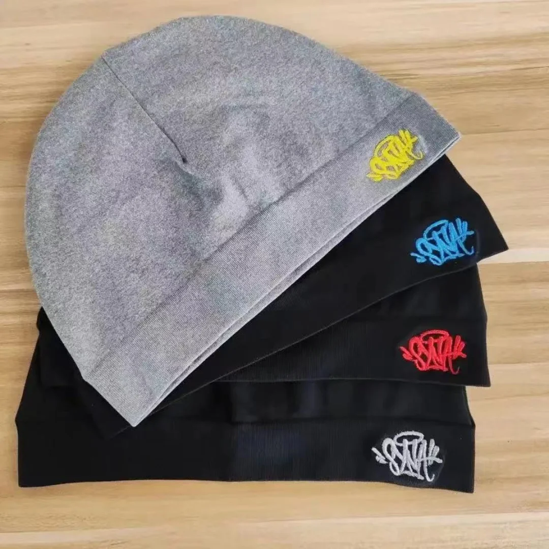 Color: Yellow, Size: One Size - Syna World Skull Hat Sy-na Running Cap2024 New Knitting Sy-na Beanie Hat MenWomen Paragraph Quality Cap Y2k Warm Beanies