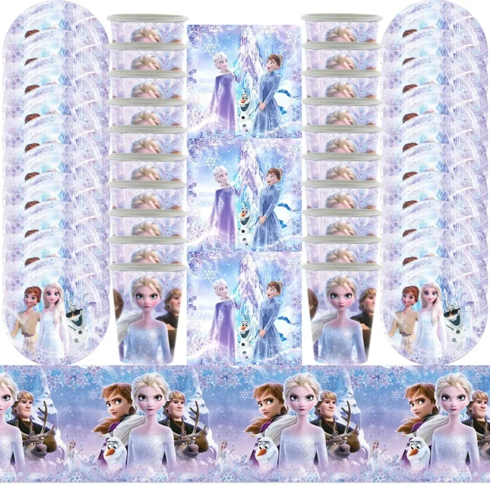 Color: DARK GRAY, Ships From: CHINA - New Frozen Elsa Anna Party Decorations Snow Queen Theme Tableware Balloon Set Baby Shower Kids Girls Birthday Party Supplies