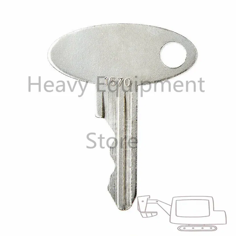 1570 KEY For Ford New Holland Tractor Equipment Ignition Key Fits Many Models 1920 1925 2120