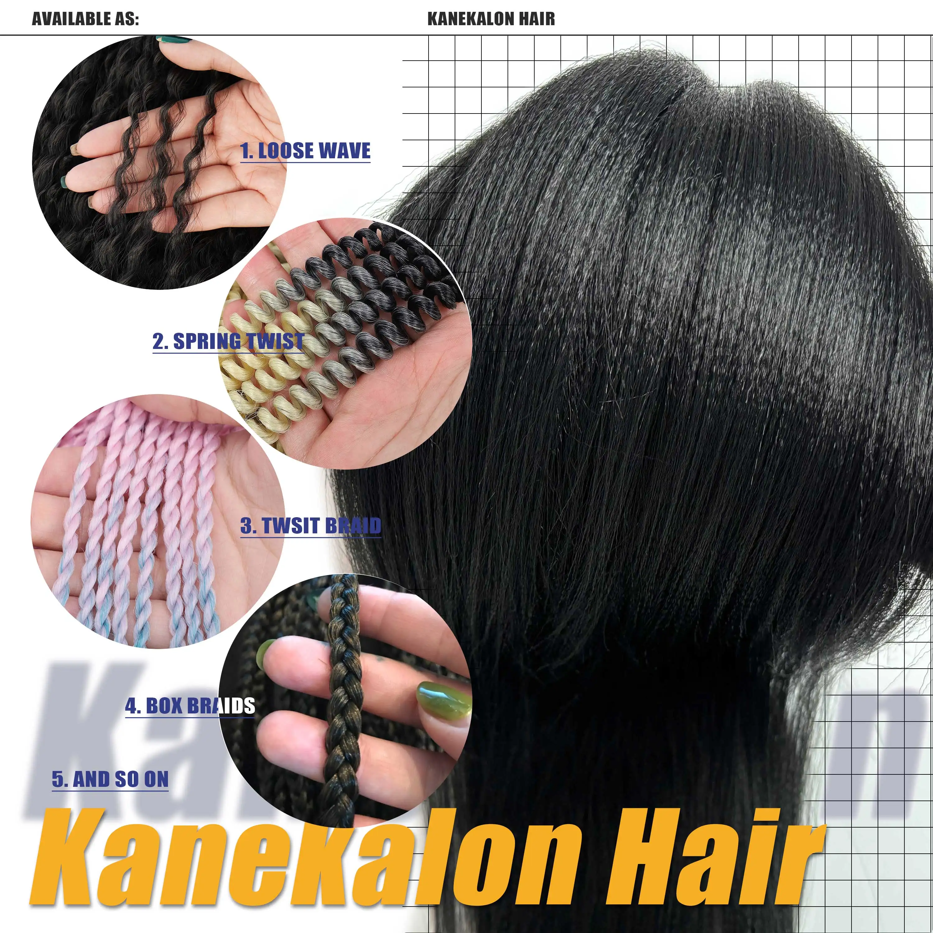 Color: #1B, Stretched Length: 32inches, Ships From: CHINA, Bulk Buy: 3Pcs/Lot - Synthetic Braiding Hair Wholesale 82Inch 165g Ombre Braiding Hair Packs Jumbo Braid Hair For Women DIY Hairstyle Blue Grey