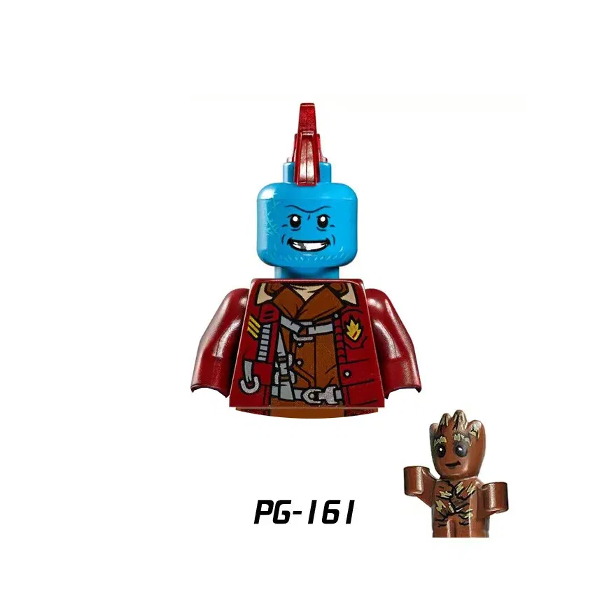 Color: Brown - Marvel Blocks Brick Hero Batman Joker Superman Catwoman Mini Figure Building blocks Hot Toy Children's party gift