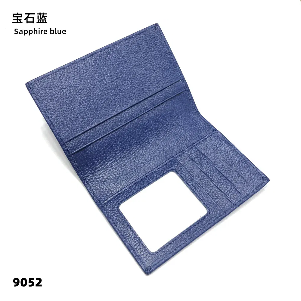 Color: Dark Khaki - 100% Cowhide Passport Holder Factory Genuine Leather Engrave Letters Men Women Passport Cover Customized Name Travel Card Wallet