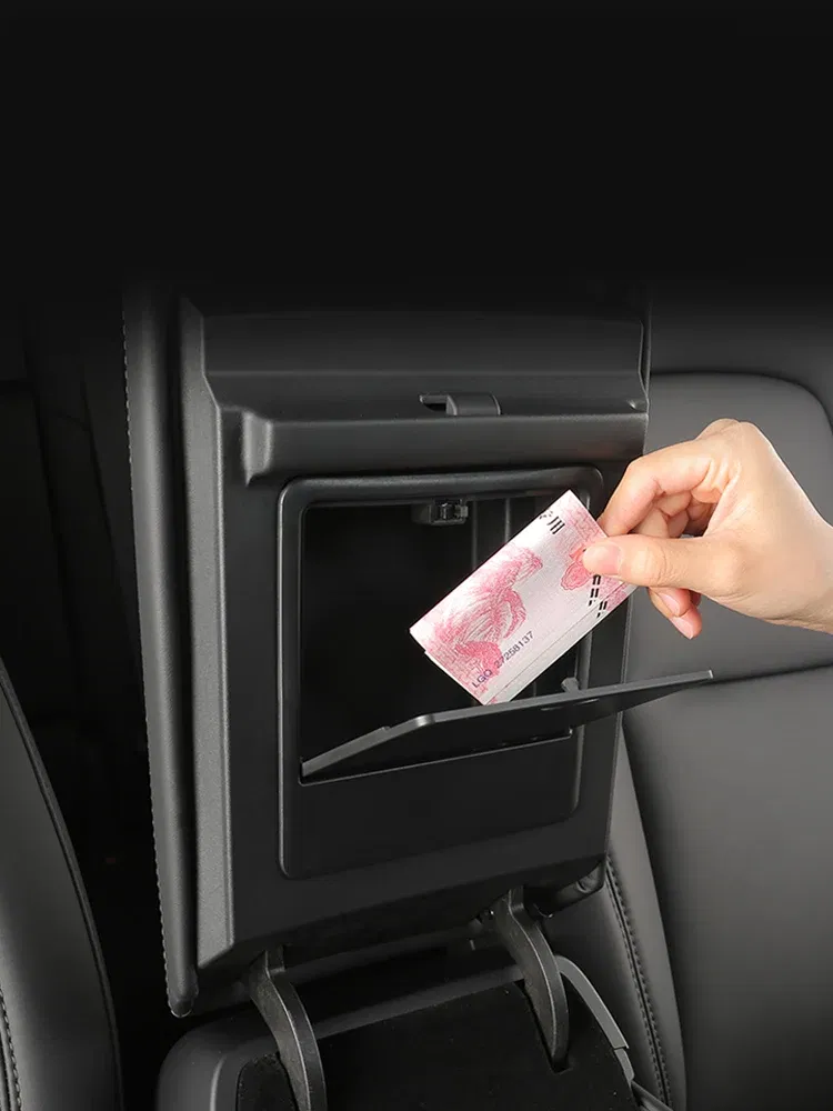 New Car Center Console Armrest Case Button Hidden Keys Card Storage Box For Tesla Model 3 Y 2019 2020 2021 2022 2023 Accessories