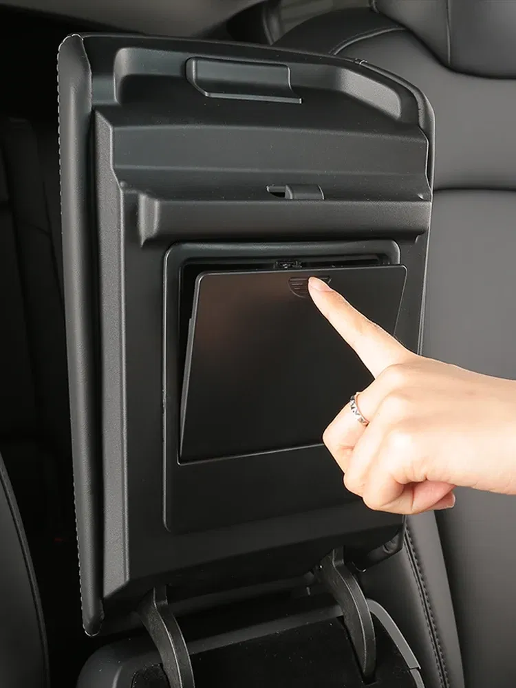 New Car Center Console Armrest Case Button Hidden Keys Card Storage Box For Tesla Model 3 Y 2019 2020 2021 2022 2023 Accessories