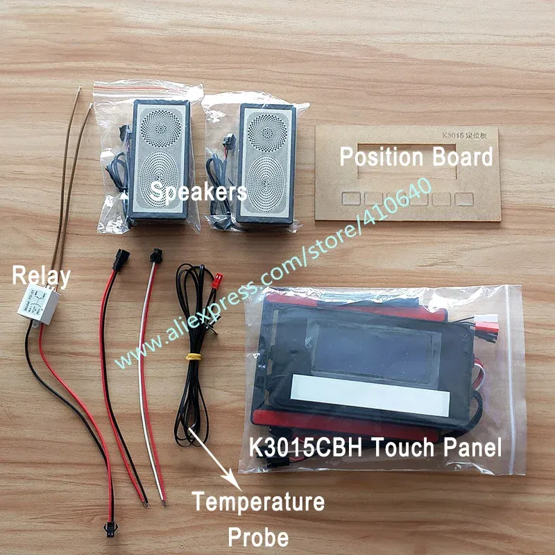 Trumsense K3015CBH Mirror Clock Temperature Date Display with Anti-Fog Touch Six Button Mirror Bluetooth-compatiable Touch Panel