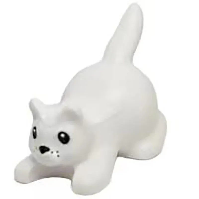 Color: Lime - MOC City Animal Building Block Figures Hare Dairy Cow Squirrel Dolphin Pug DIY Farm Street View Accessories Bricks Toys Gifts