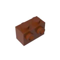Color: plum - MOC PARTS DIY GDS-634 BRICK 1X2 W. 2 KNOBS compatible with lego 11211 children's toys Assembles Building Blocks Technical