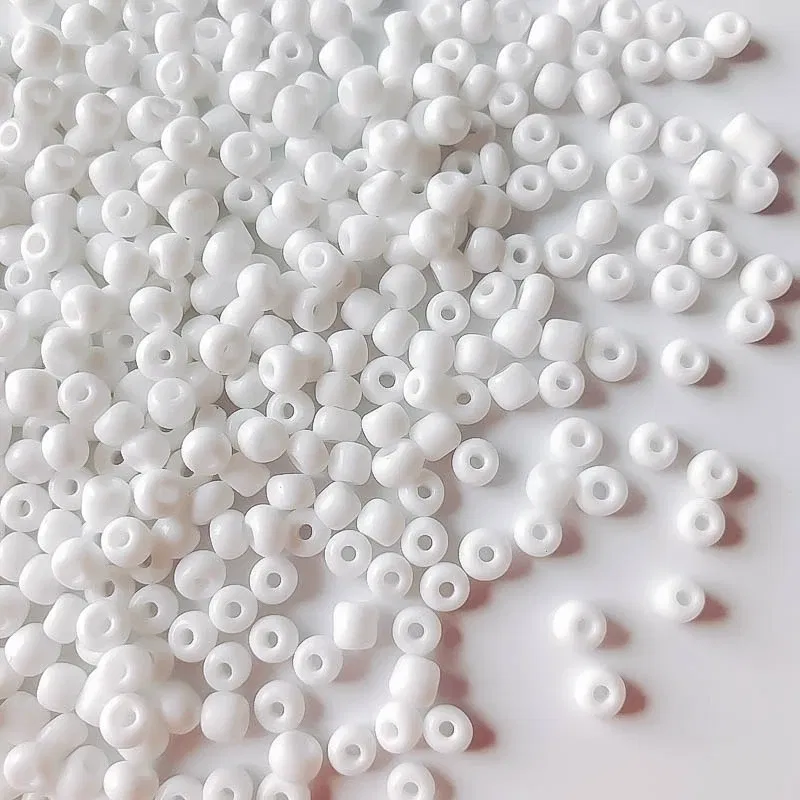 Color: Hot Pink, Item Diameter: 4mm - 2mm 3mm 4mm Glass Seed Loose Beads Small Charms DIY Craft Bracelet Beads for Jewelry Making Supplies Necklace Accessories