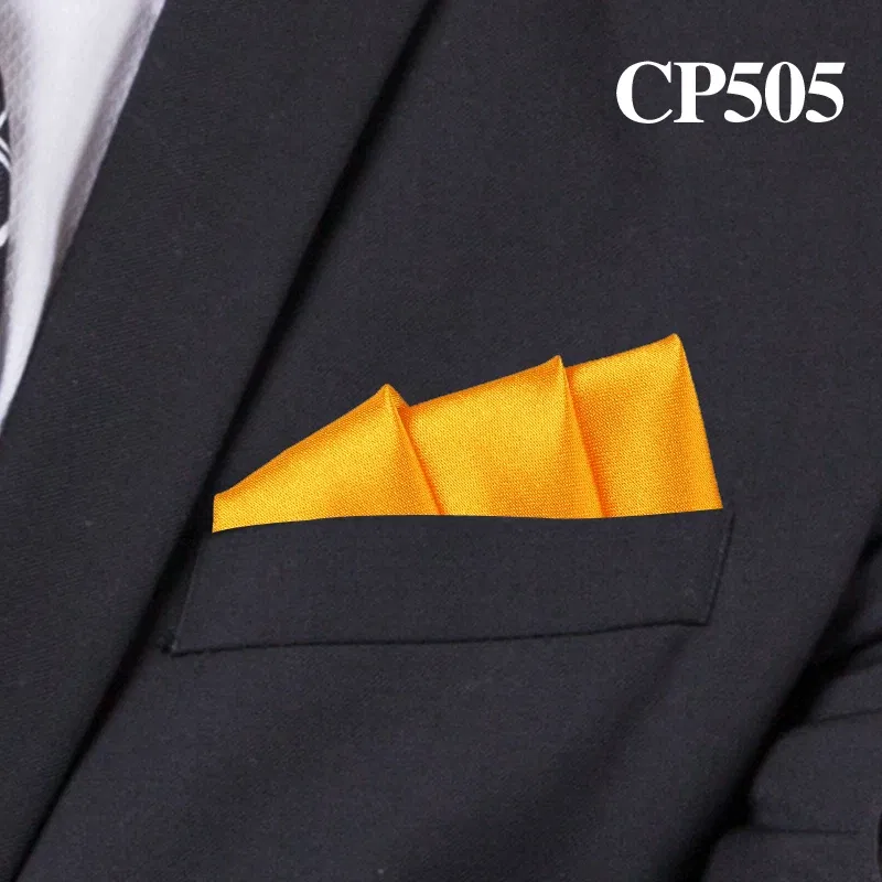 Color: Red - Satin Handkerchief For Men Candy Color Mens Suits Pocket Square Business Chest Towel Hanky Suit Napkin Solid Hankies