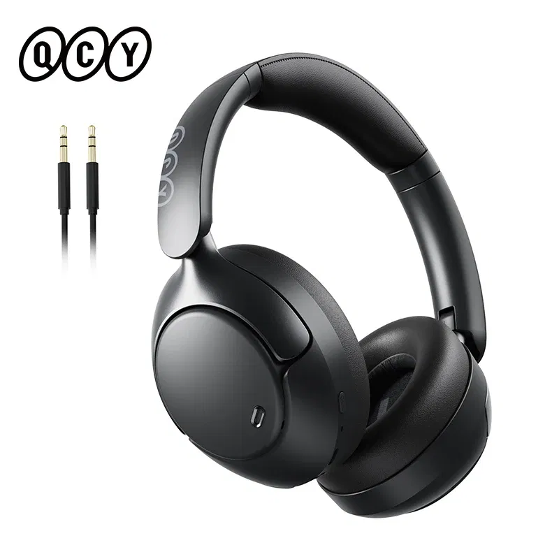 Color: Red, Ships From: CHINA - QCY H3 Pro ANC Wireless Headphone 50dB Noise Canceling Hi-Res Spatial Audio Earphone with LDAC Bluetooth 5.4 Over Ear Headset