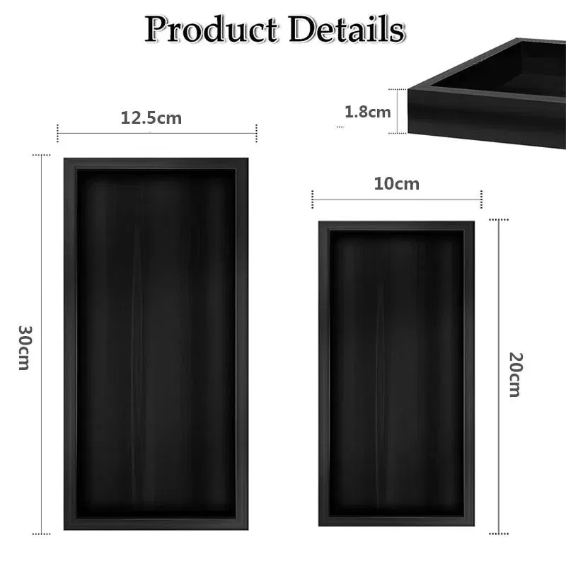 Color: Bronze, Size: XL - Bathroom Counter Tray, Thickened Silicone Bathroom Vanity Tray, Shatterproof Durable Rectangle Bathroom Tray Soap Dispenser Tray