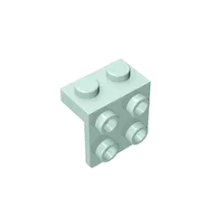 Color: tan - Gobricks GDS-641 ANGLE PLATE 1X2 / 2X2 compatible with lego 44728 21712 92411 children's toys Assembles Building Blocks