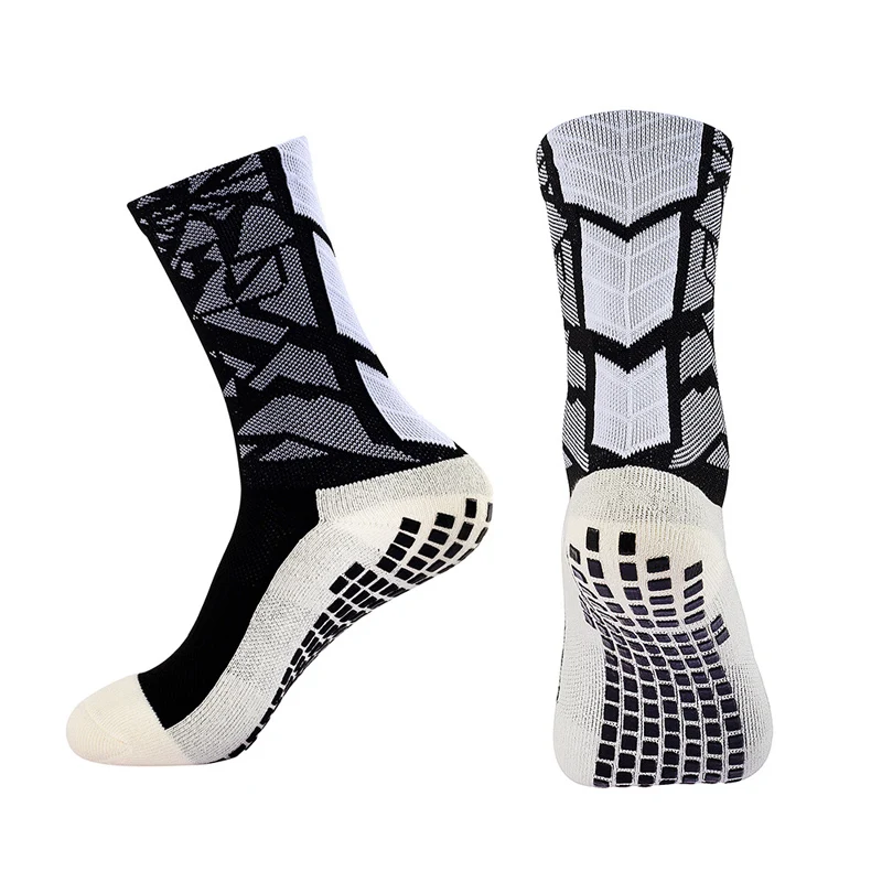 New Camo Outdoor Sports Socks Breathable Sweat-Wicking Soccer Socks Competition Training Non Slip Silicone Football Socks