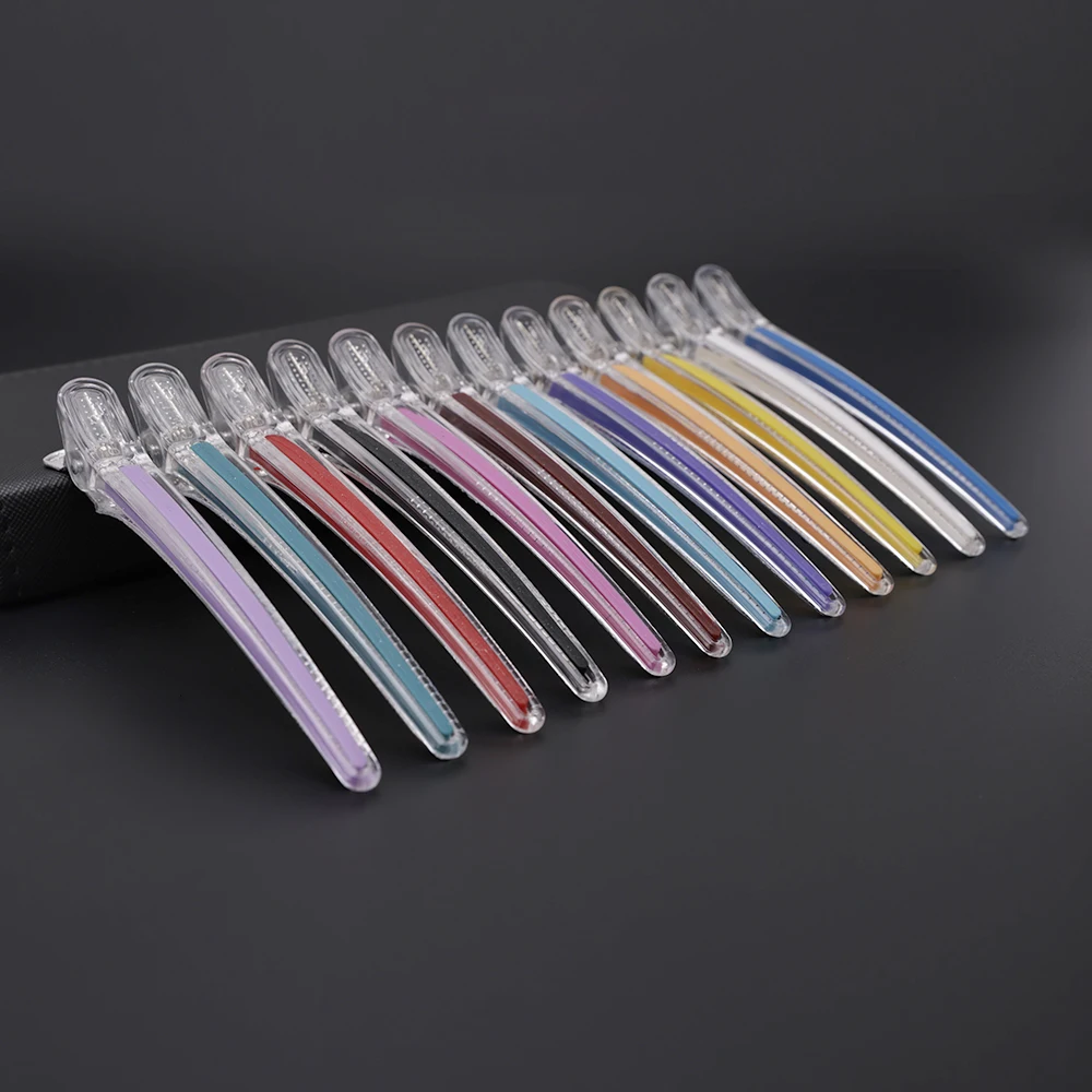 Color: DARK GRAY, Ships From: CN - 12pcs Heat-Proof Hairpins Hairdressing Sectioning Cutting Hair Clamps Anti-static Women's Hair Clips Styling Accessories