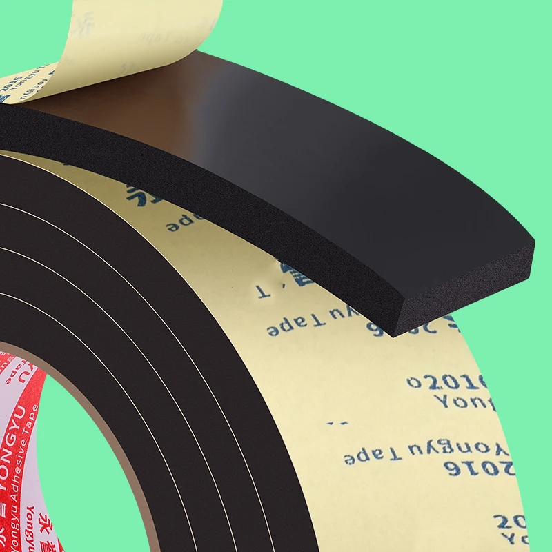 Color: WHITE, Width: 100mm - Rubber Self Adhesive Sponge Seal Strip Single Sided Adhesive EVA Black Foam Anti-collision Seal Gasket Width10-50mm Thick 1-5mm