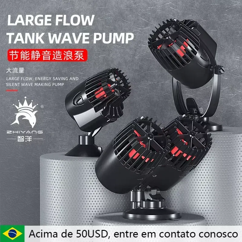 Color: Black, Power: 1W - Wavemaker Wave Maker Water Pump for Aquarium Fish Tank Submersible Aerobic Pump Water Circulation Pump Flow Surf Pump 220-240V