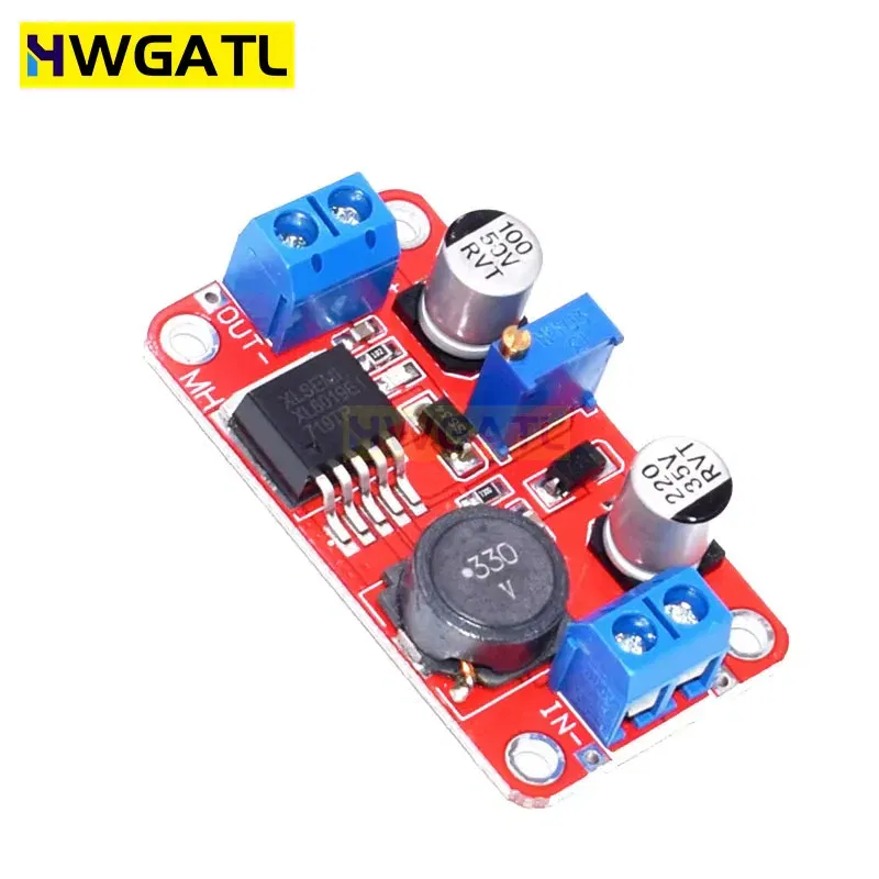 Color: Khaki - XL6019 DC-DC Booster Module Power supply Module Output Adjustable Super LM2577 XL6009 step-up module output 5V 12V 24V adjustabl