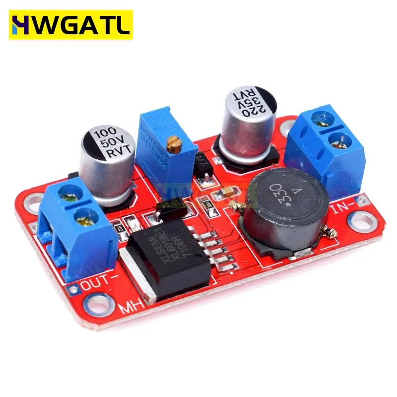 Color: Khaki - XL6019 DC-DC Booster Module Power supply Module Output Adjustable Super LM2577 XL6009 step-up module output 5V 12V 24V adjustabl