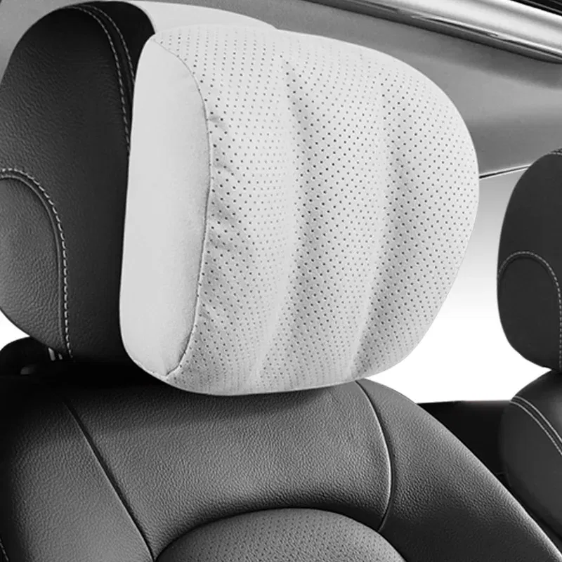 Color: black - Car Headrest Neck Pillow For Mercedes Benz S-Class Maybach Pillow Auto Seat Driving Travel Head Pillow All Season Universal