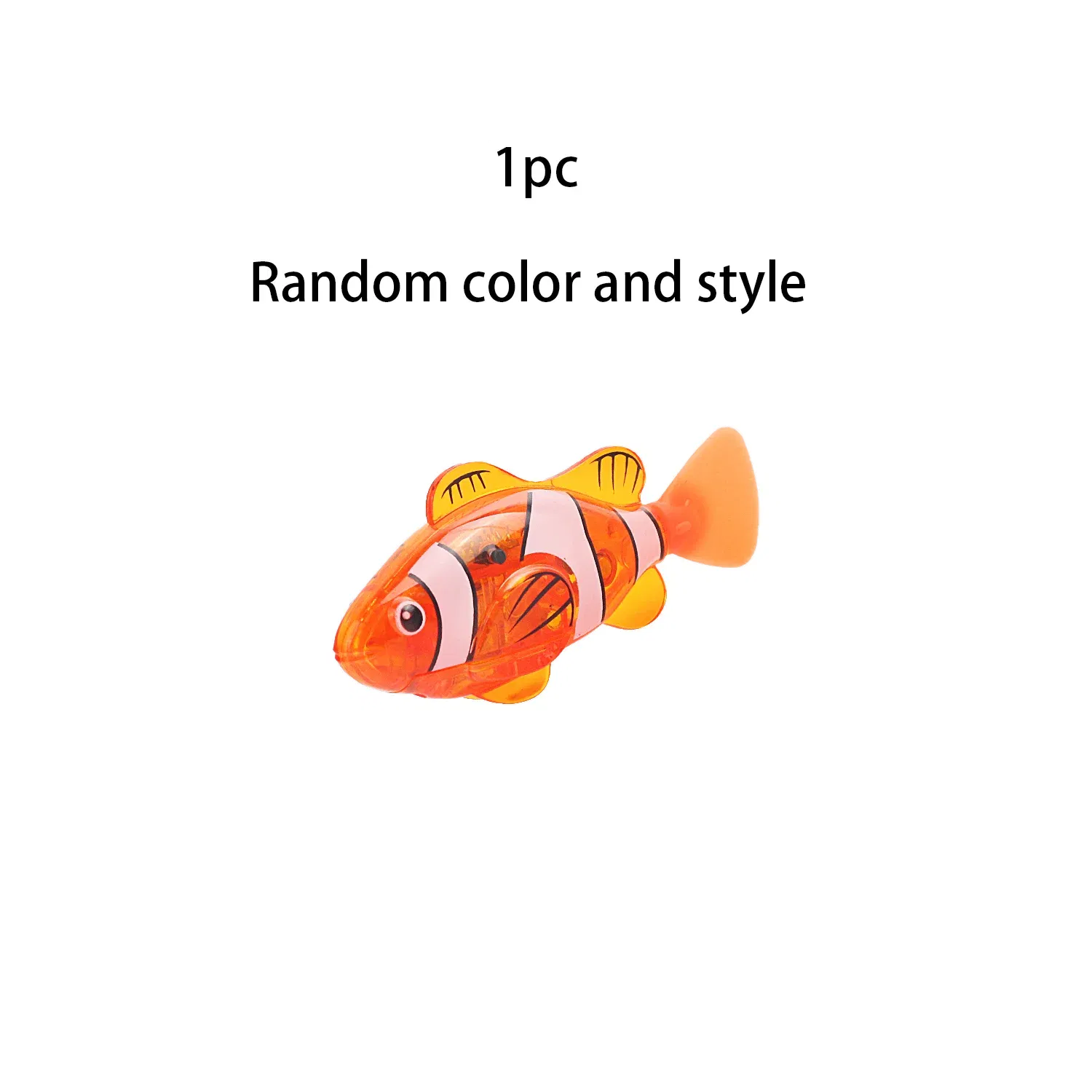 Color: WHITE - Children's Water Playing Electronic Fish Sensing Luminescent Toy Shower Shower Shower Swimming Swinging Fish