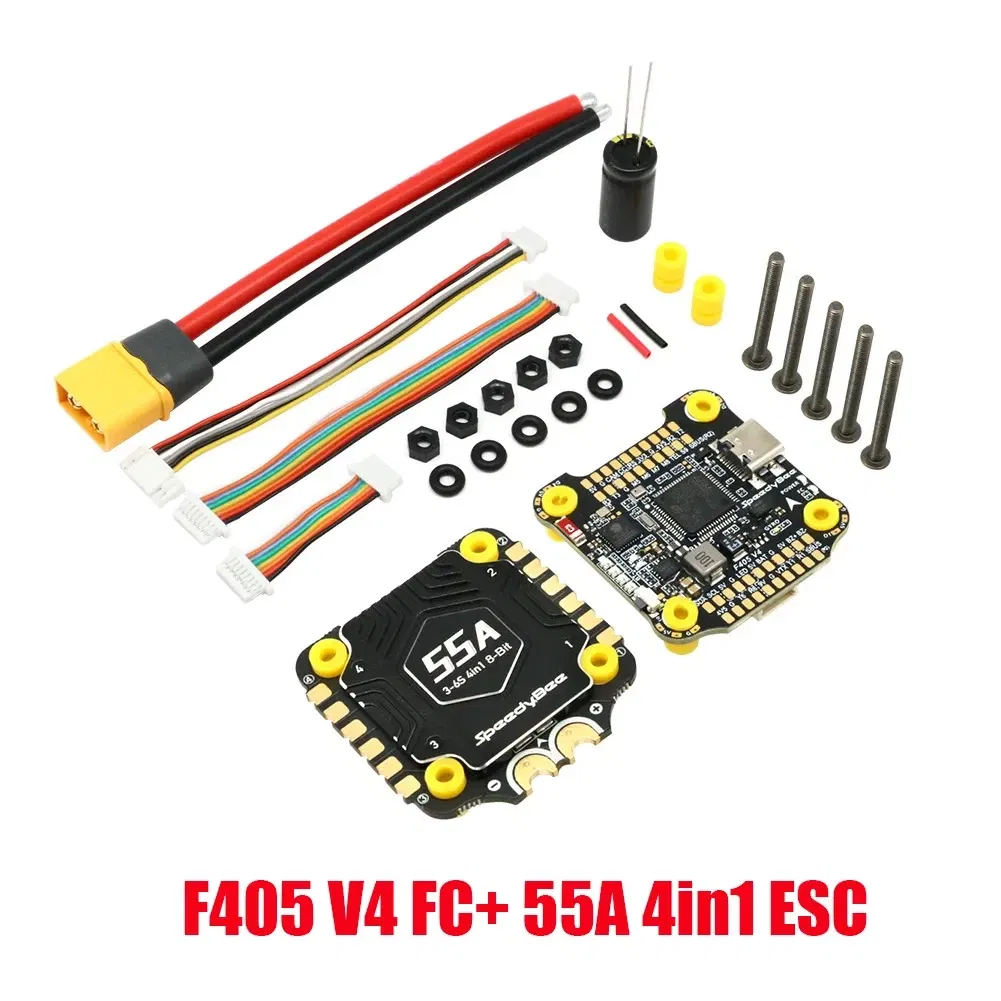 Color: WHITE - Speedybee F405 V4 Stack BLS 55A 4-in-1 ESC&FC 30x30 RC iNAV Betaflight Configure Bluetooth 3-6S FPV 5-8 inch frame Drone Parts