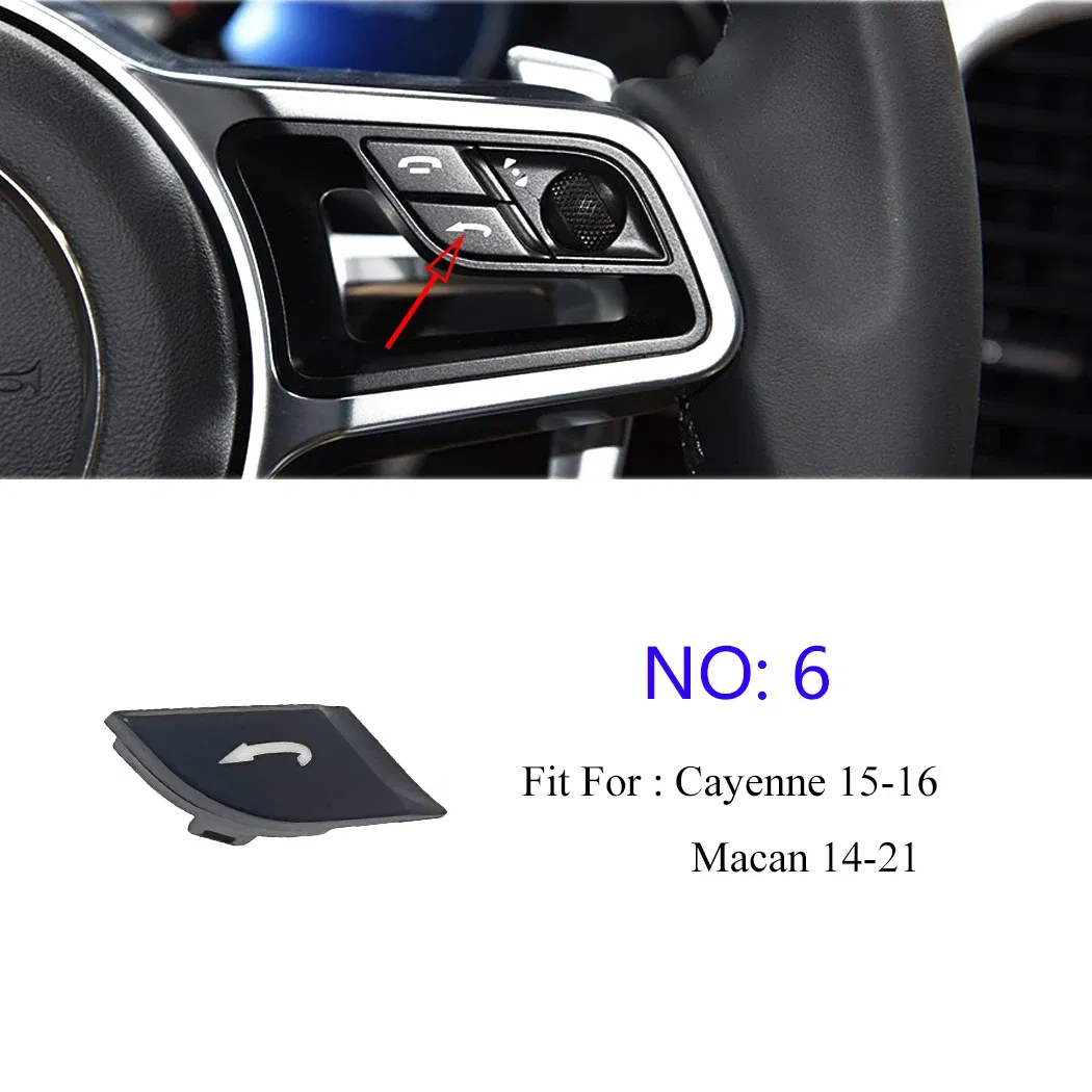 Color: WHITE - ESIRSUN Steering Wheel Multi-function Button Volume Adjustment Phone Switch Button For Porsche 2015-16 Cayenne 2014-21 Macan
