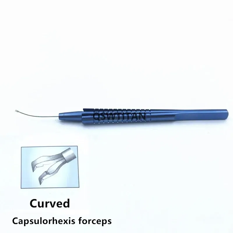 Color: Black & Silver - Retinal Capsulorhexis forceps Intraocular Ophthalmic micro Surgical Instruments