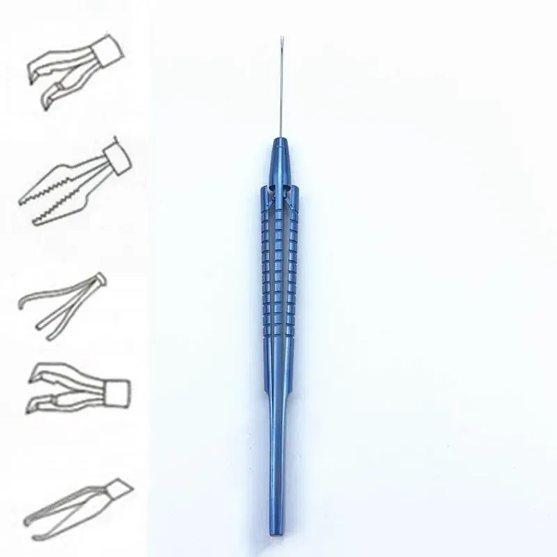 Color: Black & Silver - Retinal Capsulorhexis forceps Intraocular Ophthalmic micro Surgical Instruments