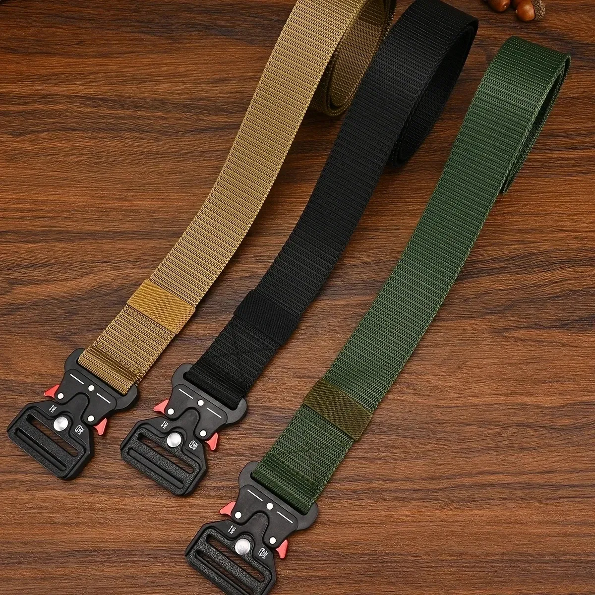 Color: Silver, Belt Length: 125cm - Men's Belt Outdoor Multi Function Belt High Quality Canvas For Nylon Male Luxury Belts Women's Sports Jeans Belt Neutral Belts