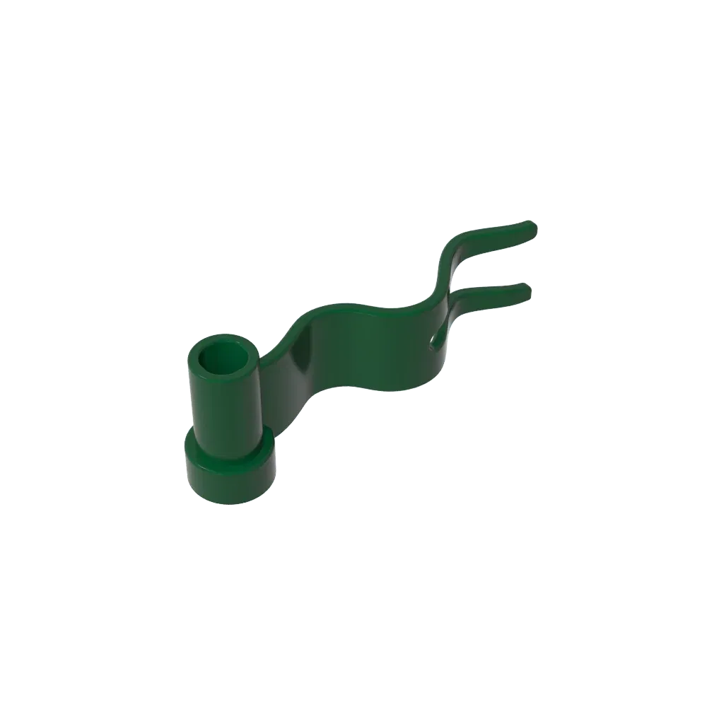 Color: green - Gobricks GDS-M204 Flag 4 x 1 Wave Right compatible with lego 4495 4495b pieces of children building block