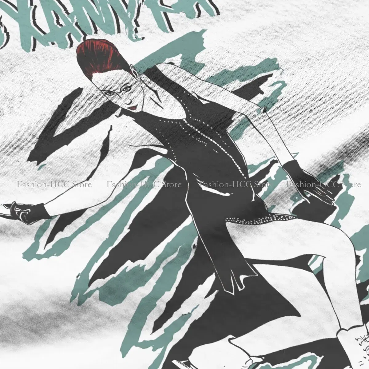 Color: WHITE, Size: XL - Alexandra Unique TShirt Figure Skating Top Quality Hip Hop Graphic T Shirt Stuff