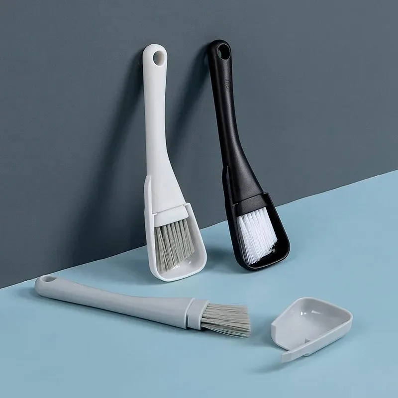 Color: Green - 2Pcs Window Groove Cleaning Brush Windows Slot Cleaner for Door Floor Gap Keyboard Brush+Dustpan Household Cleaning Tools Kit