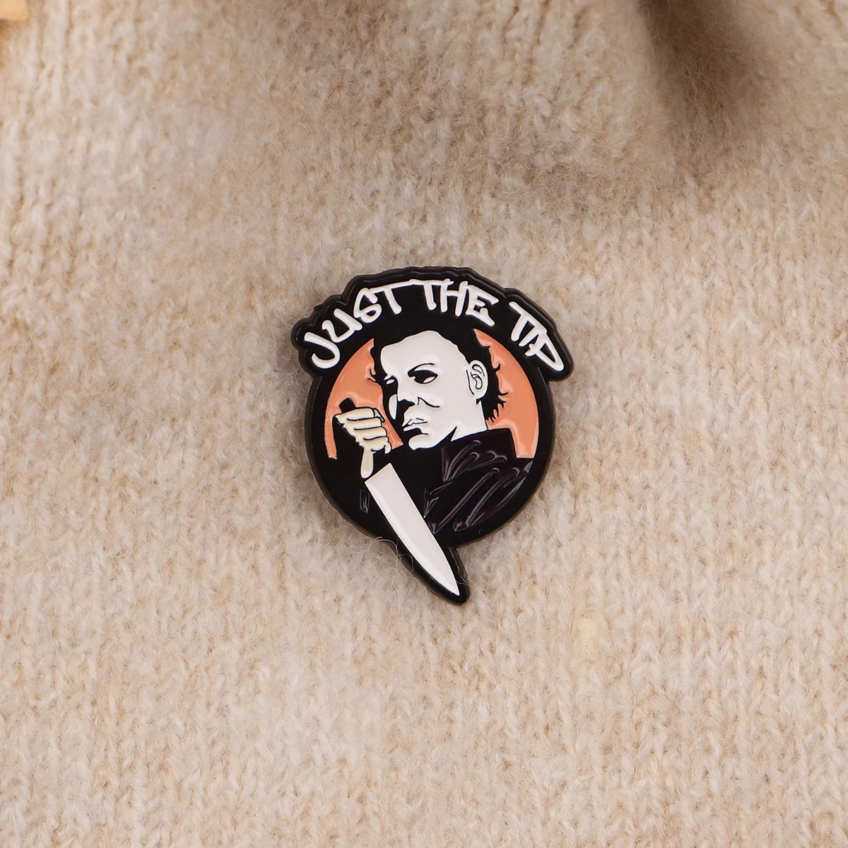 Horror Killer Enamel Pin Movie Brooch Pines Lapel Pins Badge on Backpack Clothing Accessories Fashion Jewelry Halloween Gifts