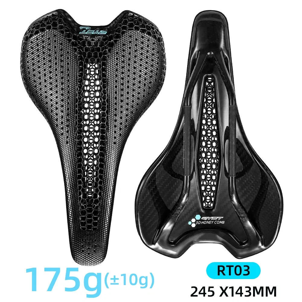 Color: PURPLE - RYET Carbon Bicycle Saddle 3D Printed Saddle EVA Saddle Ultralight Bike Seating Triathlon Road MTB Mountain Gravel Cycling Parts