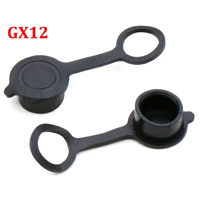 Color: Dark Grey - Cltgxdd 1pcs GX12 GX16 GX20 Aviation Circular Plug Socket Waterproof Dust Cap Welding Cable Connectors Rubber Protective Cover