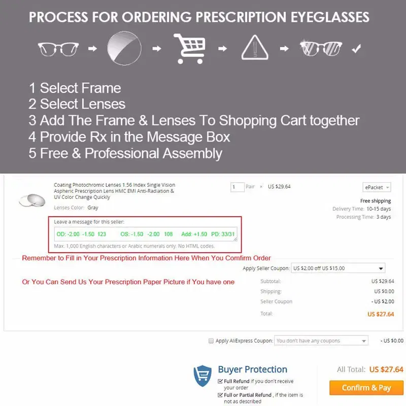 Lenses Color: PURPLE - Reven Jate MR-8 Digital Freeform Progressive Prescription Tinted Lenses Aspheric Optical Lenses UV400 Solid and Gradient Tinted