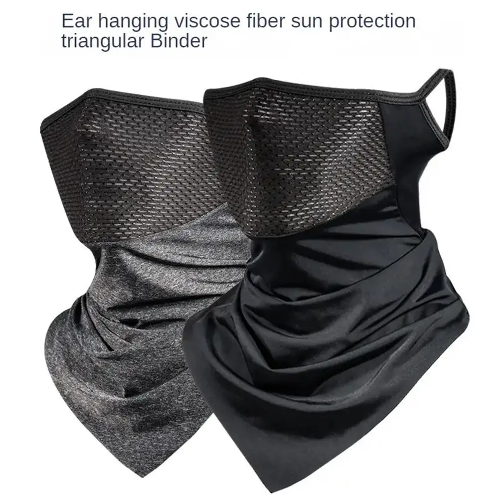 Color: Black, Ships From: CHINA - Breathable Sun UV Protection Hiking Outdoor Sport Cycling Wind Sun Protection Triangle Ear-hook Mask Cycling Sun Protection Mask