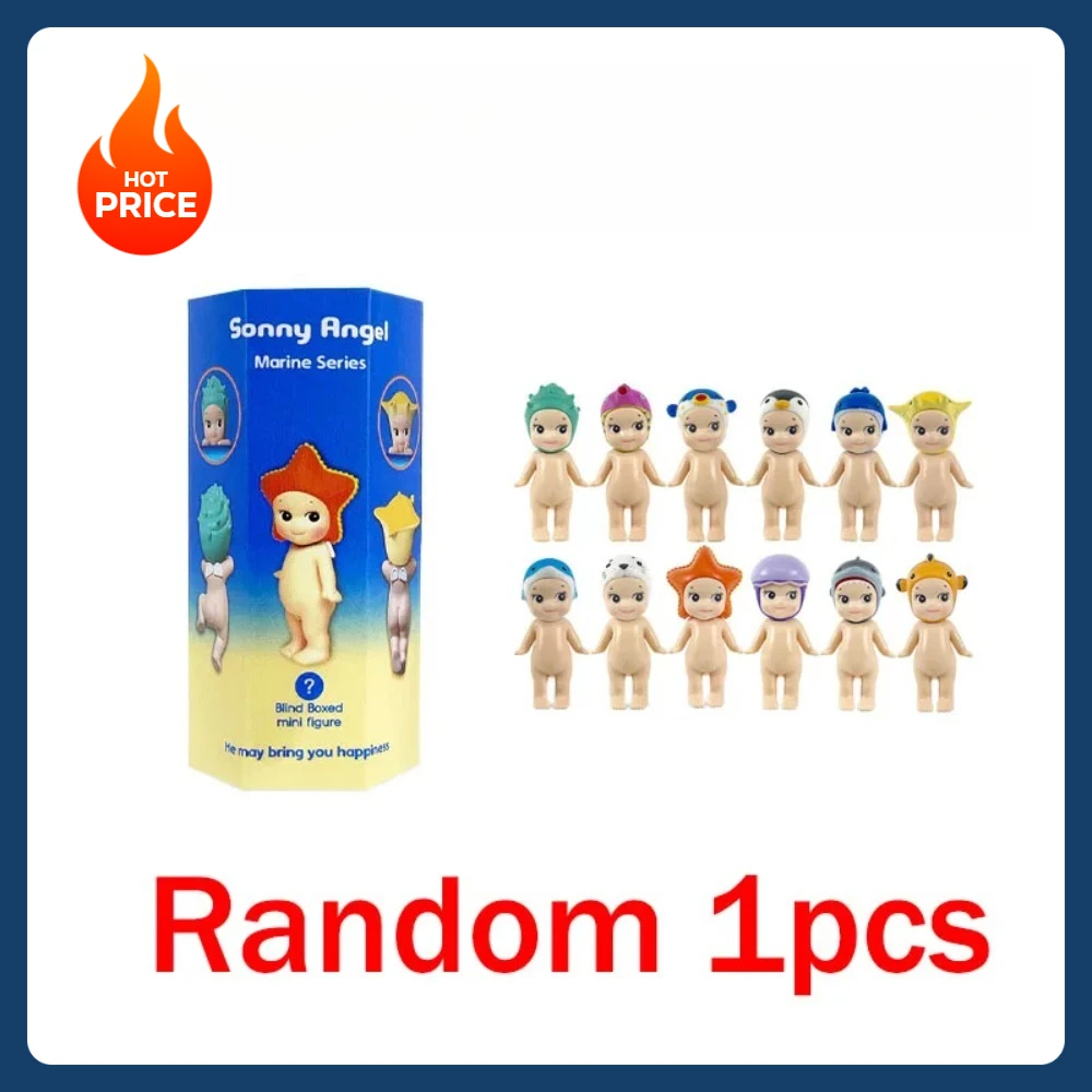 Color: Red - 2025 New HOT Blind Box Series Angel Party Ocean Car Decoration Cupid Hand Fashion Doll Birthday Gift Toy miniso