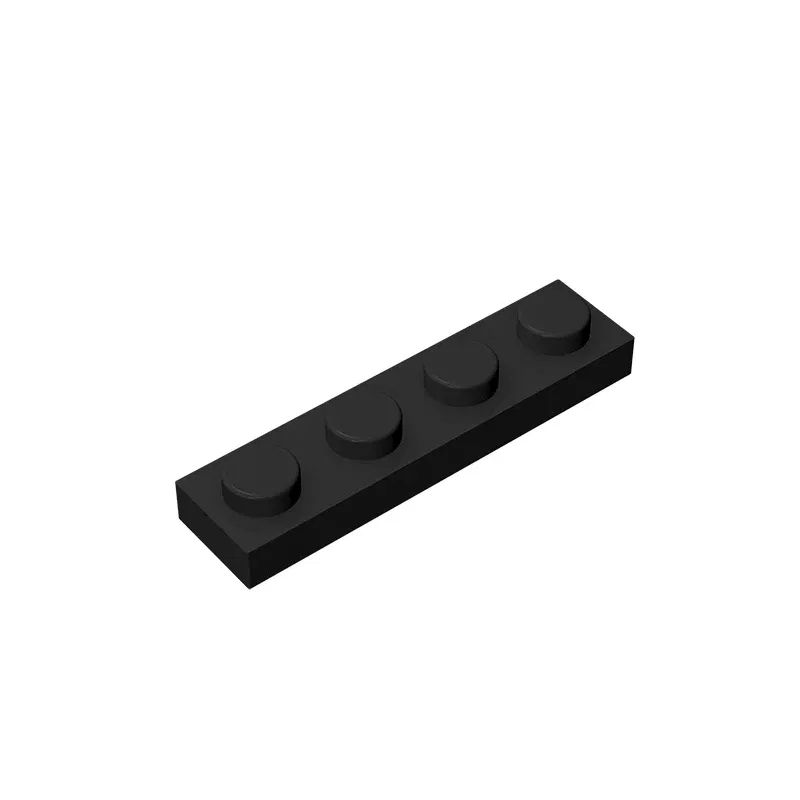 Color: plum - Gobricks 10PCS MOC Bricks Parts Plate 3710 1x4 Compatible Assembles Particles For Building Blocks DIY Bricks Educational Toys