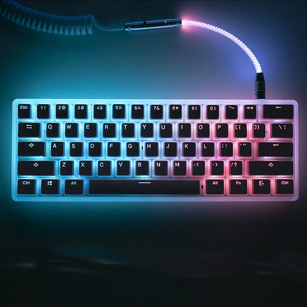 Color: PURPLE - 104 Keys Pudding Theme Keycap OEM Profile ABS PBT Double Shot Keycap For Mx Switch Mechanical Keyboard RGB Backlit Key Caps