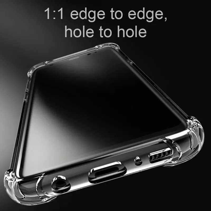 Material: CANVAS - Clear Case For Samsung Galaxy S20 S21 FE S22 S10 S9 S8 Plus S10E Note 8 9 10 20 Plus ShockProof Transparent Soft Cover Case