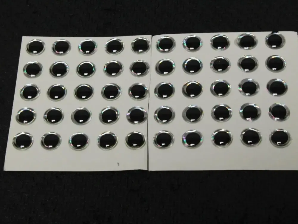 Color: Red - wLure 4mm 5mm 6mm 7mm 8mm 9mm 3D Silver Black Hard Fishing Eyes for Blank Lures Variant Size Selection Fishing Tackle UPES