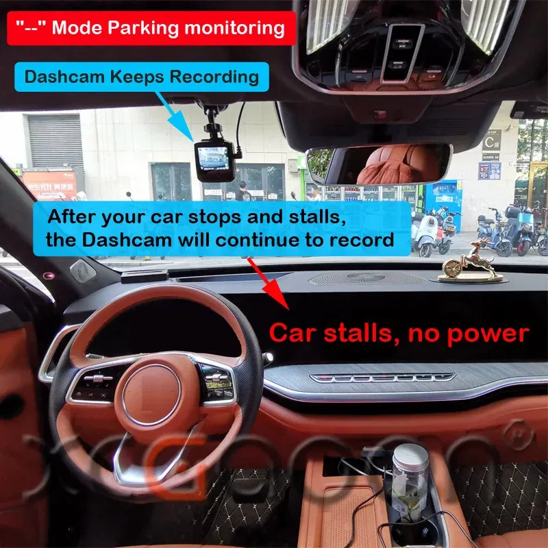 Color Name: Black - XCGaoon 24Hours Car OBD Hardwire Kit With Mini Mico USB Port 5V 3A Charging Cable For XiaoMi 70Mai YI 360 Dash Cam DVR
